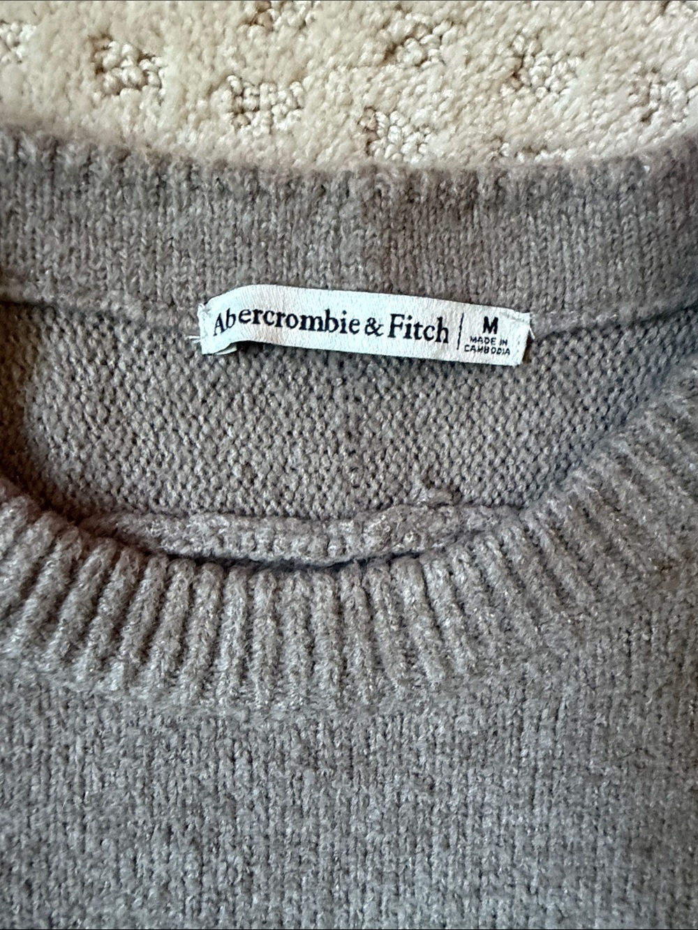 Abercrombie and Fitch Crewneck Sweater - Taupe - Picture 2 of 2